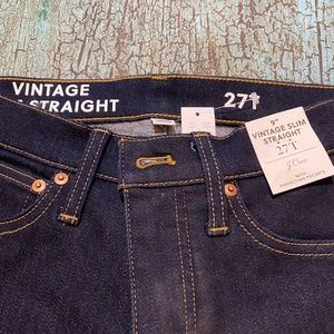 NWT J Crew Vintage Straight 27 T